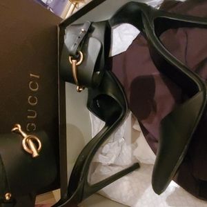 Leather Lifford Nero Gucci pump